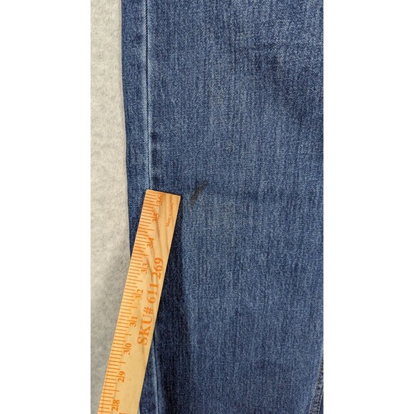 Levis Men Jeans 36x26 505 Straight Regular Fit Medium Wash Denim Zip Fly - Picture 4 of 14